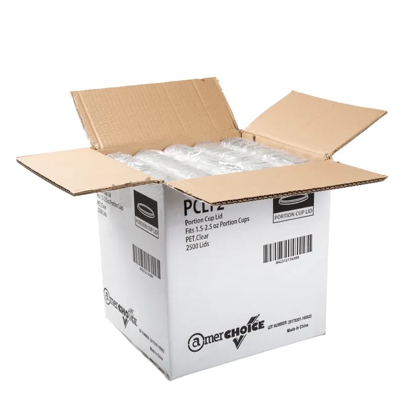 Lid PET Clear For 1.5-2-2.5 OZ Souffle & Portion Cup 2500 Count/Pack 1 Packs/Case 2500 Count/Case