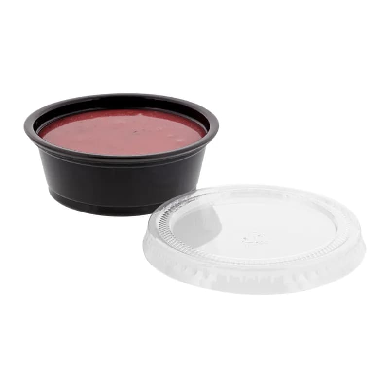 Lid PET Clear For 1.5-2-2.5 OZ Souffle & Portion Cup 2500 Count/Pack 1 Packs/Case 2500 Count/Case