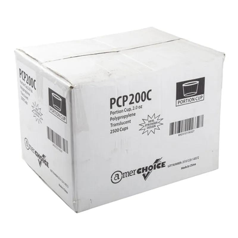 Souffle & Portion Cup 2 OZ PP Clear 2500 Count/Pack 1 Packs/Case 2500 Count/Case