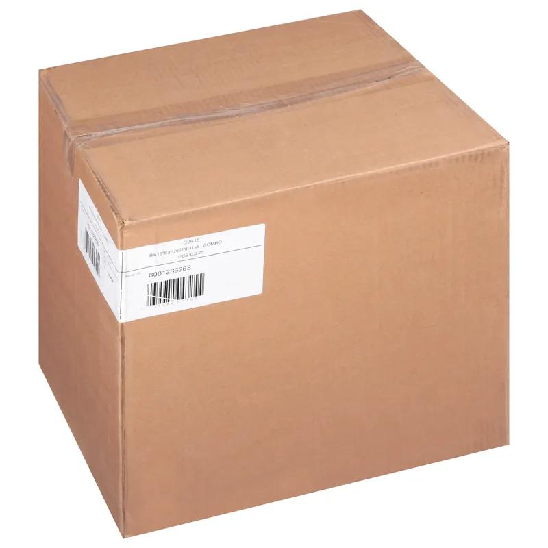 UltraStack® Serving Tray Base & Lid Combo With Dome Lid 18X3 IN PET Black Clear Square 25/Case