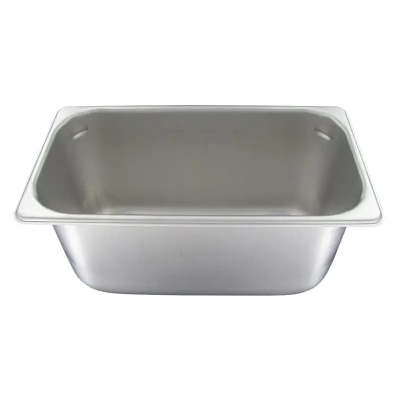 Steam Table Pan 1/3 Size 6 IN Stainless Steel Silver 1/Each