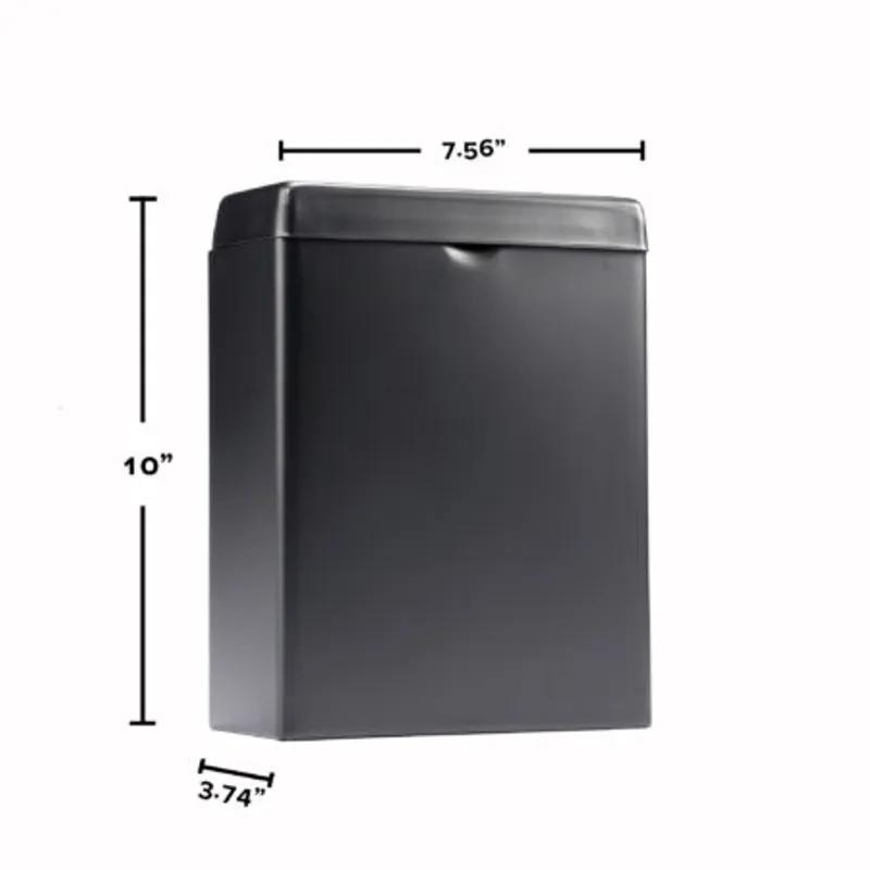 Pad Dispenser 3.74X7.56X10 IN Matte Black Stainless Steel 1/Each