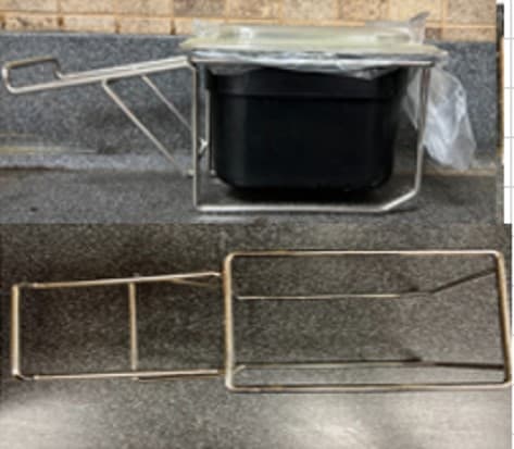 Foodservice Beverage Rack 1/9th Pan Holders 2/Case