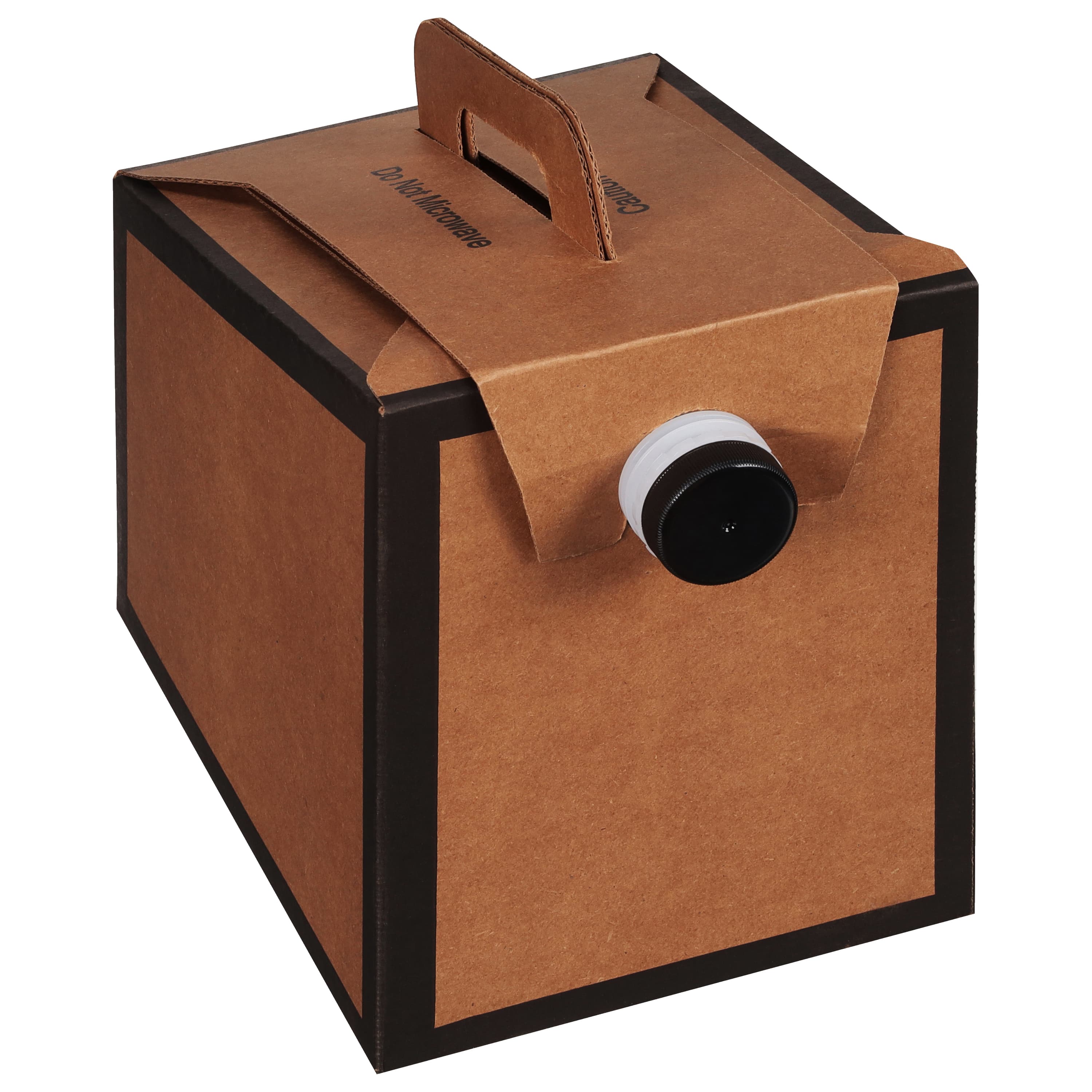 Beverage on the Move® Coffee Beverage Container 96 OZ Corrugated Paperboard Kraft Plain 25/Case