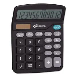 Innovera® Calculator 7.32X4.69X1.5 IN Black Plastic 1/Each