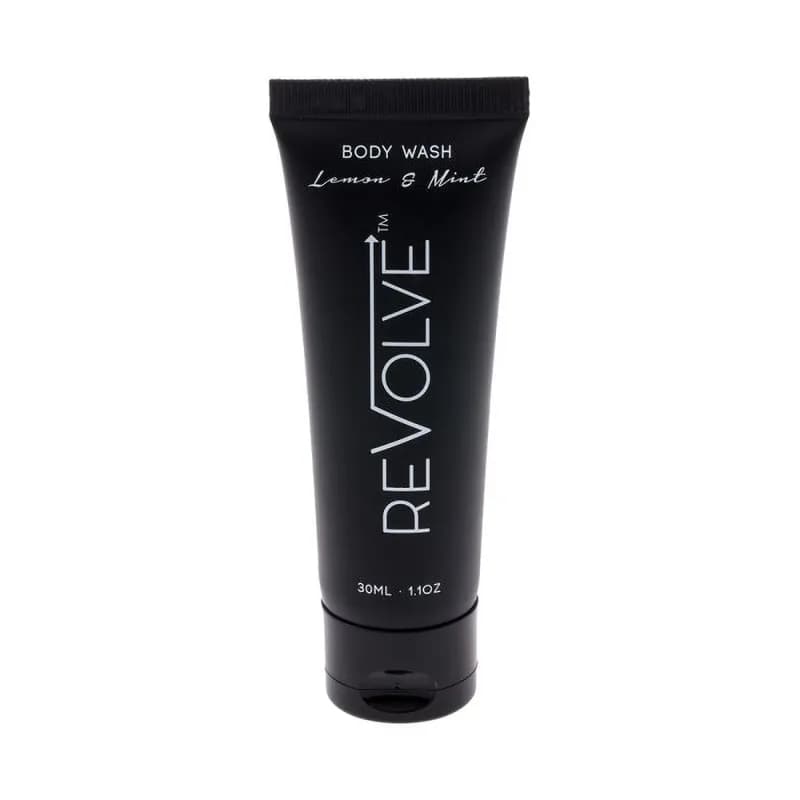 Revolve Body Wash Liquid 1 FLOZ Lemon Mint Black 300/Case