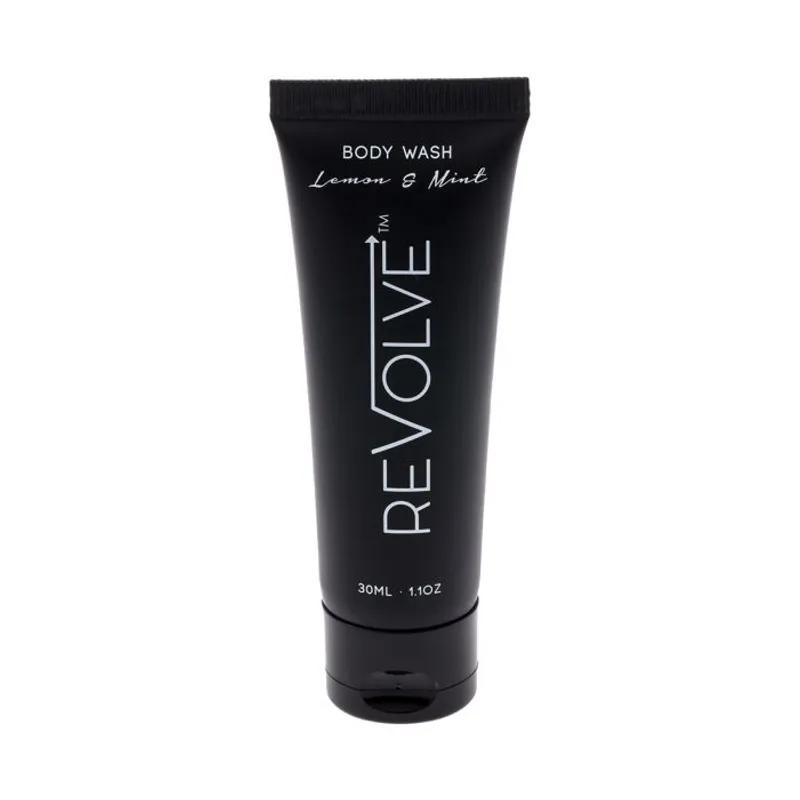 Revolve Body Wash Liquid 1 FLOZ Lemon Mint Black 300/Case