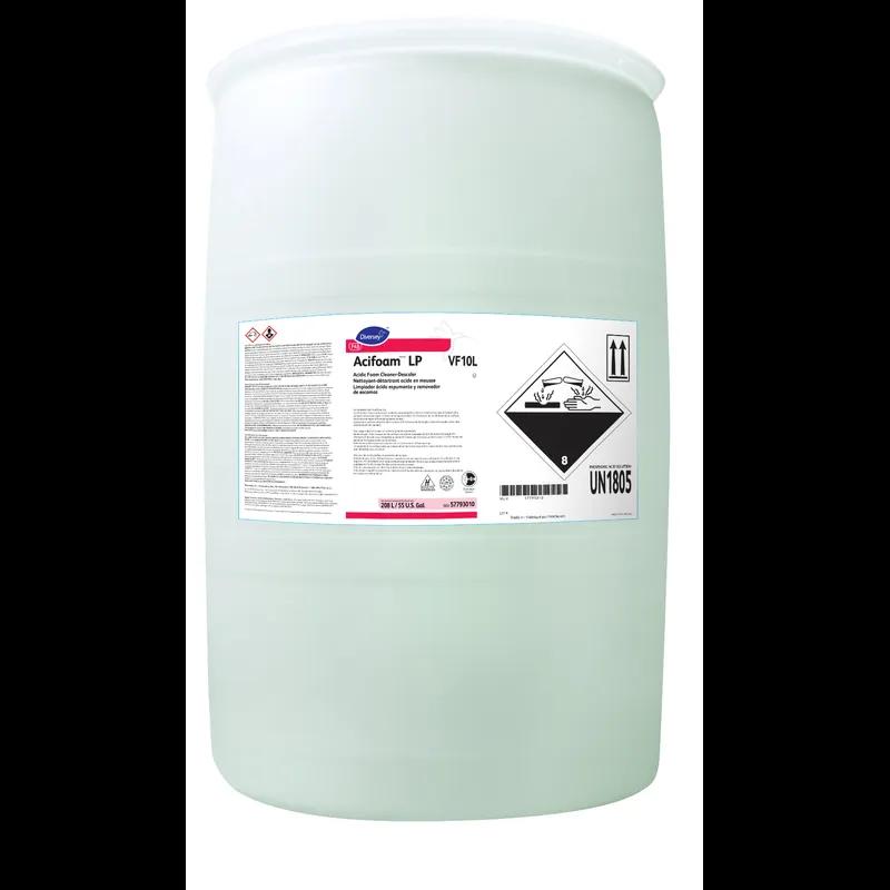 Diversey Acifoam LP Cleaner Descaler 208 L Acidic Foaming Liquid Kosher 1/Drum