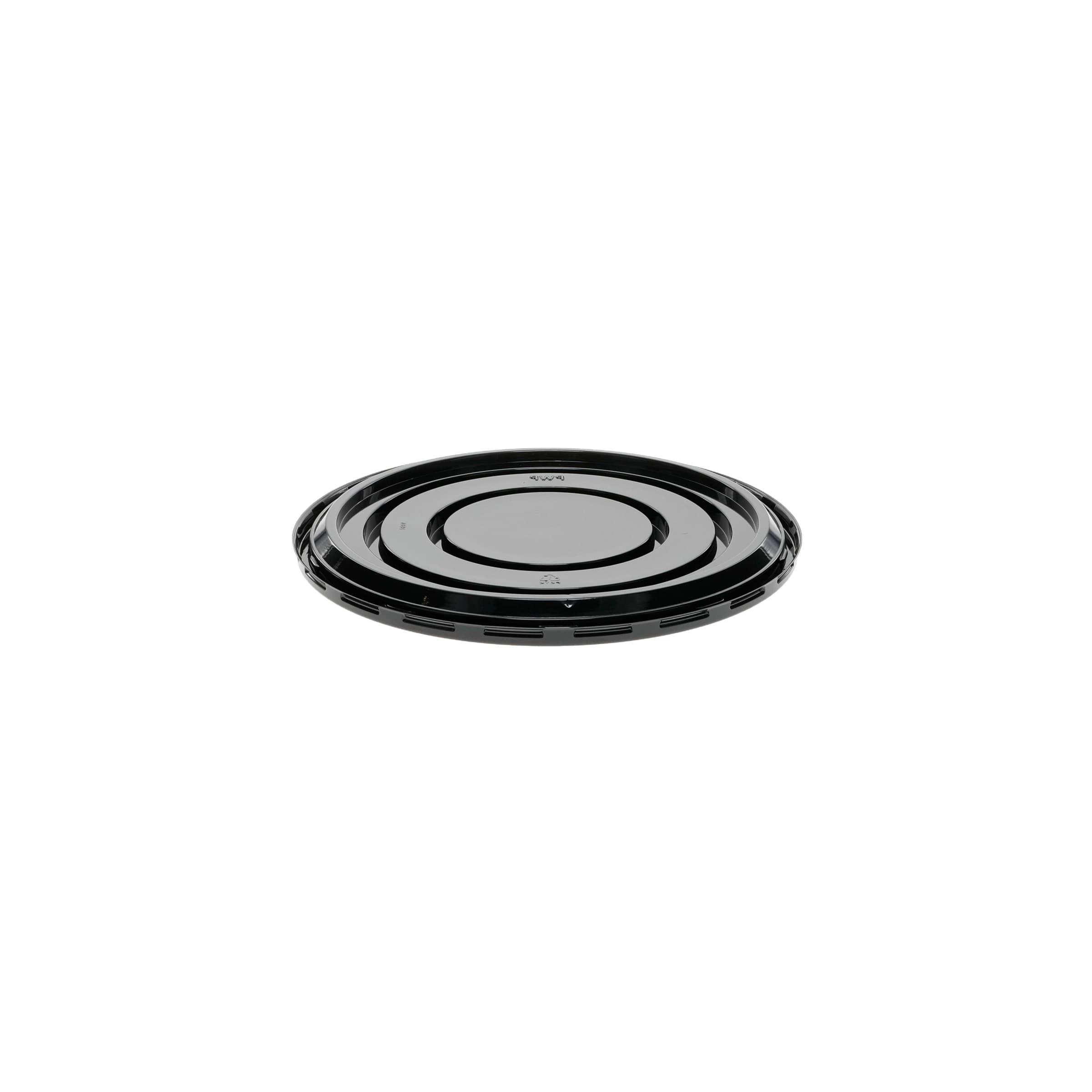 Cake Base 9.88X0.64 IN PET Black With Ring 200/Case