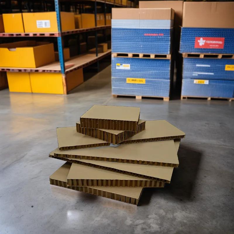 Honeycomb Panel 0.75X18.5X15.5 IN Kraft Corrugated Cardboard 1/Each
