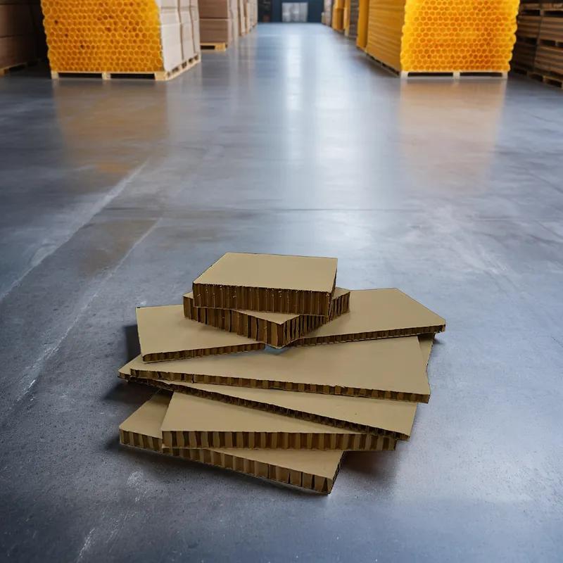 Honeycomb Panel 0.75X18.5X15.5 IN Kraft Corrugated Cardboard 1/Each