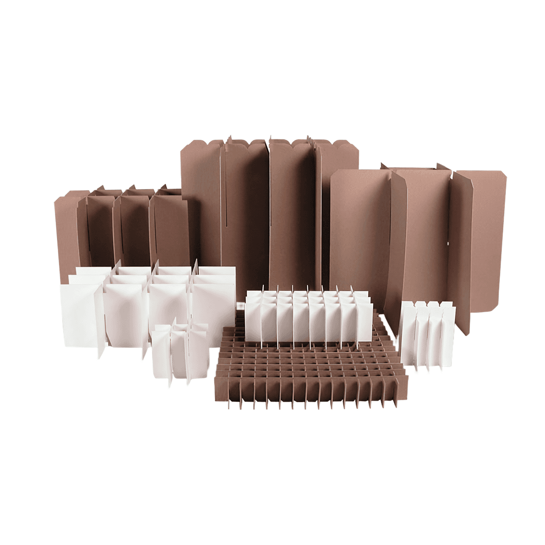 Partition 18.875X15.875X14 IN Kraft Fiber 1/Each