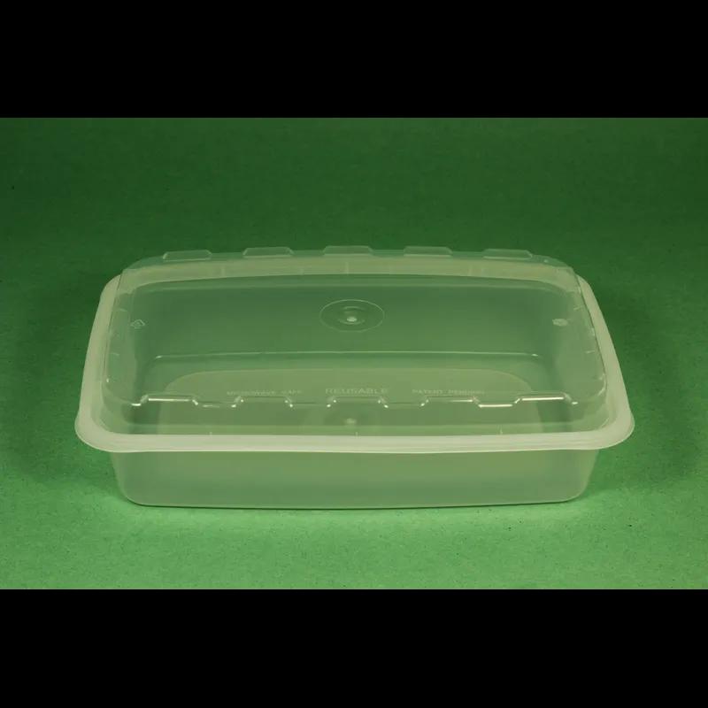 Take-Out Container Base & Lid Combo 28 OZ Plastic Clear Oblong 150/Case