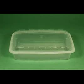 Take-Out Container Base & Lid Combo 28 OZ Plastic Clear Oblong 150/Case
