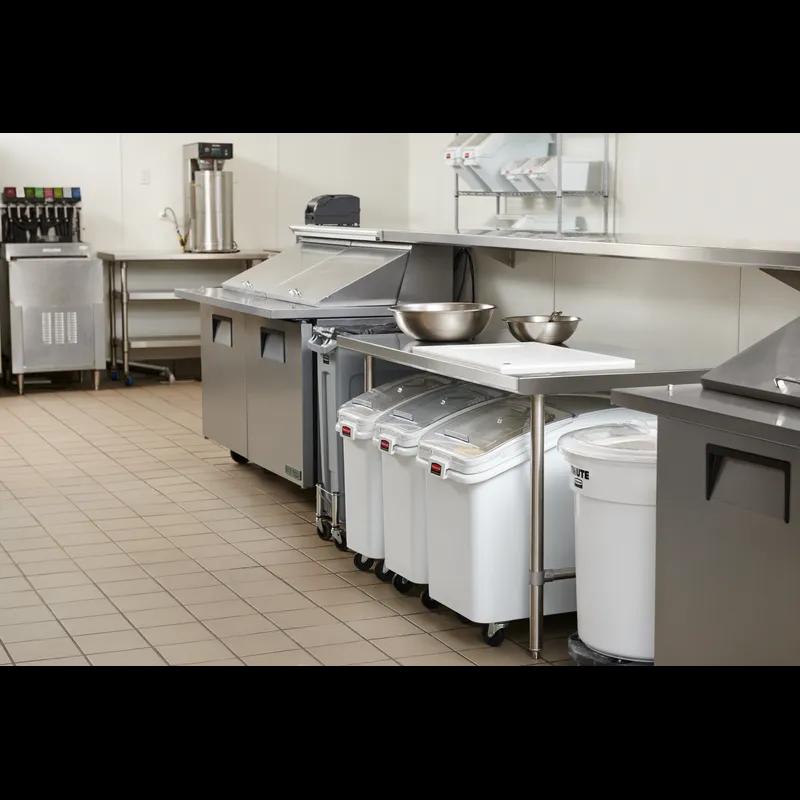 ProSave® Ingredient Bin 29.50X15.50X28 IN White PP PC Food Safe With 32 OZ Scoop 1/Each