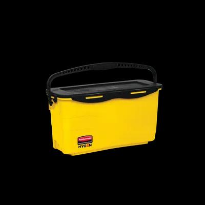 Hygen Mop Bucket & Sieve Plastic Yellow Black Charging Lid 1/Each