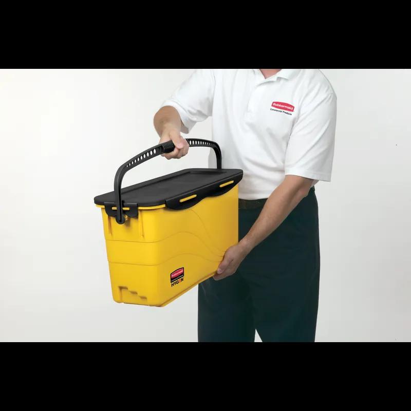 Hygen™ Mop Bucket & Sieve Resin Yellow Black Charging Lid 1/Each
