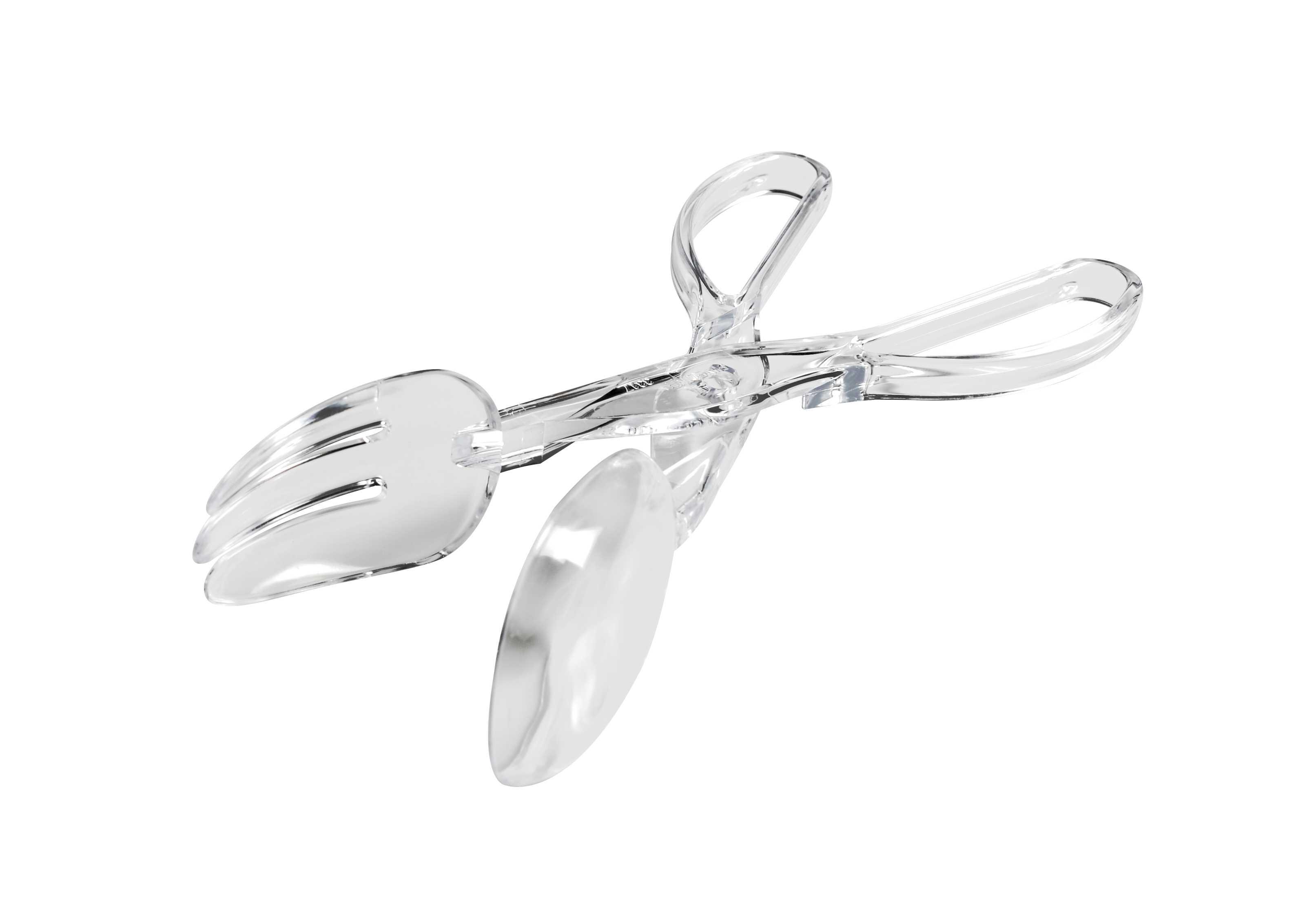 Salad Tongs Clear Scissor 48/Case
