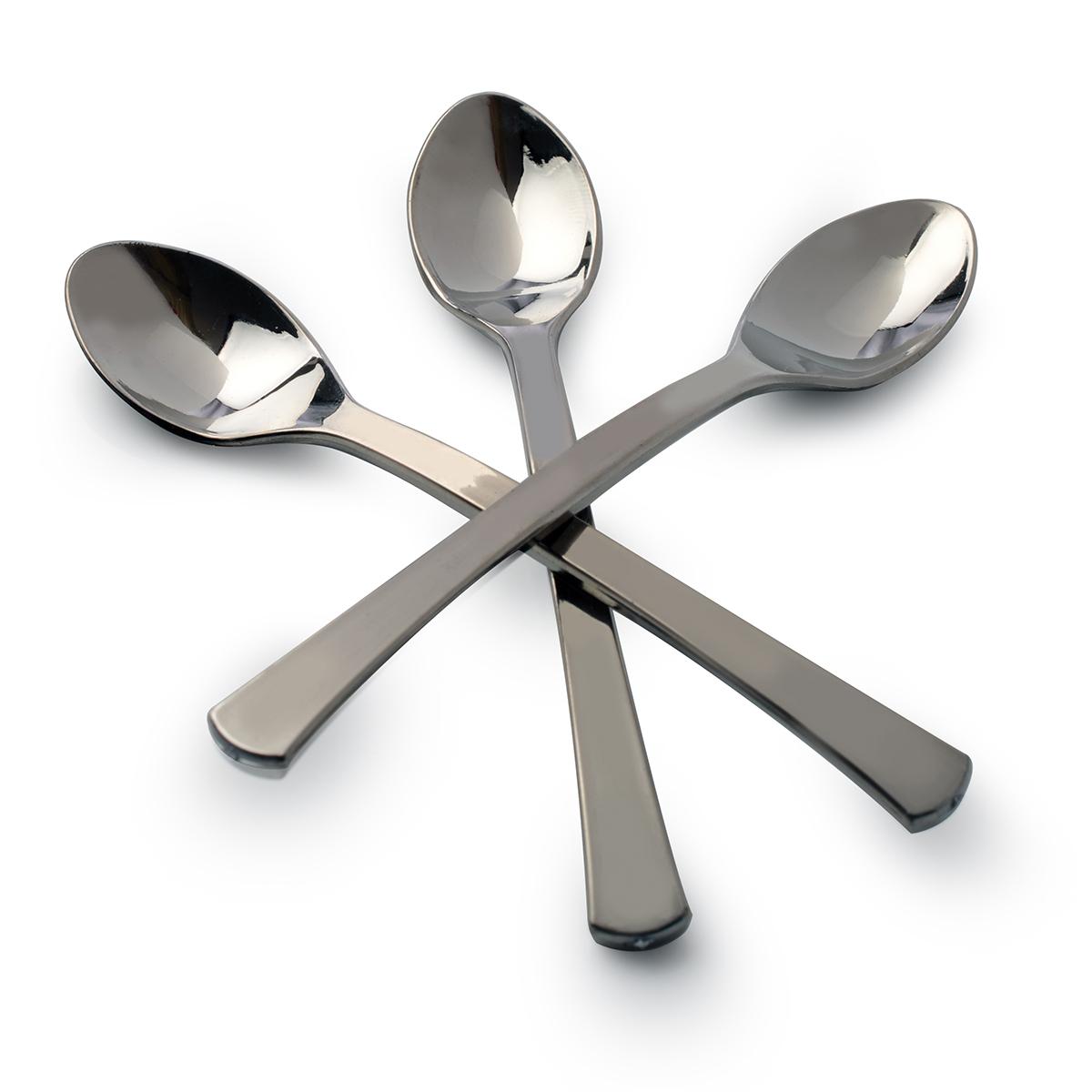 Spoon 4 IN Plastic Silver 960/Case