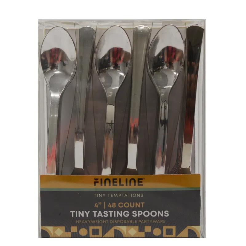 Spoon 4 IN Plastic Silver 960/Case