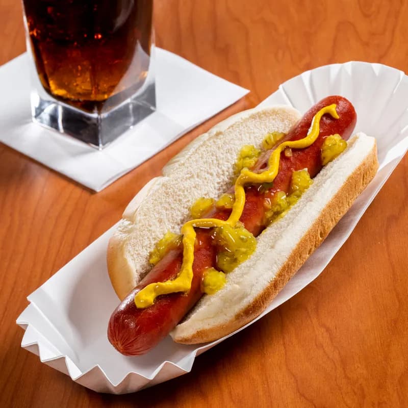 Hot Dog Food Tray Base 10X1.63X1.25 IN Paper White Fluted 3000/Case