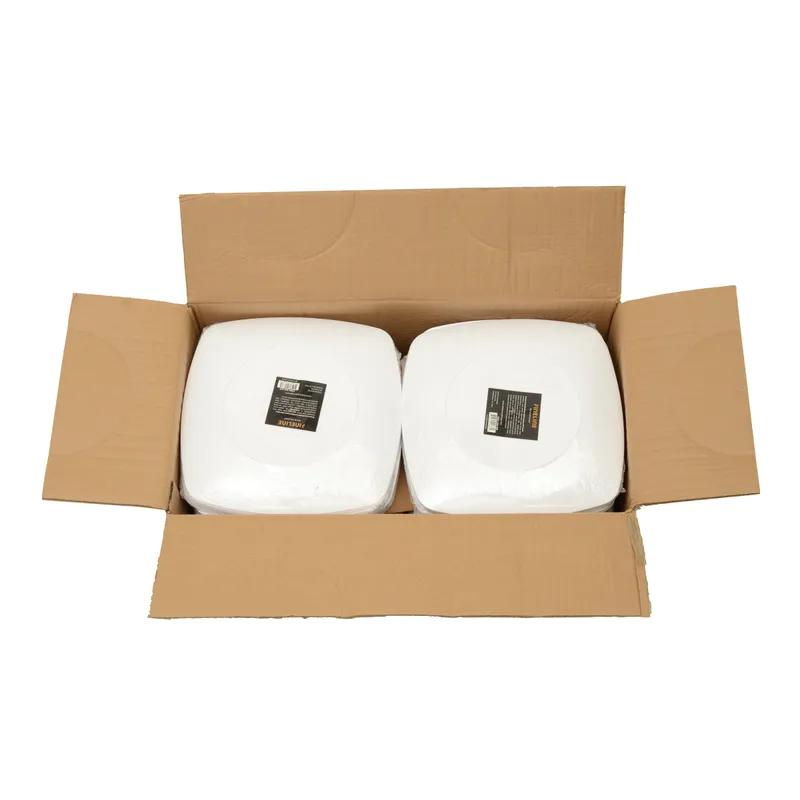 Plate 10 IN Plastic White Square 120/Case