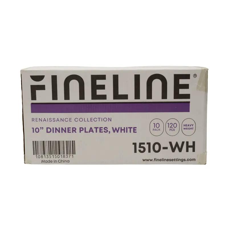 Plate 10 IN Plastic White Square 120/Case