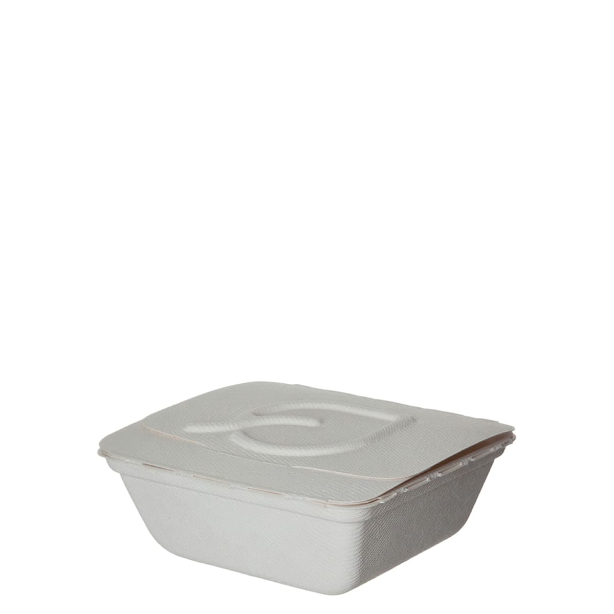 Folia Take-Out Container Fold-Top 6X5X3 IN Sugarcane White Rectangle 300/Case