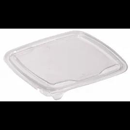 Lid Flat 8.7X7.9X0.45 IN PET Clear Rectangle For Container 260/Case