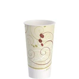 Solo® Cold Cup 32 OZ Double Sided Poly Paper (DSP) Multicolor Symphony® Stock Print 40 Count/Pack 12 Packs/Case