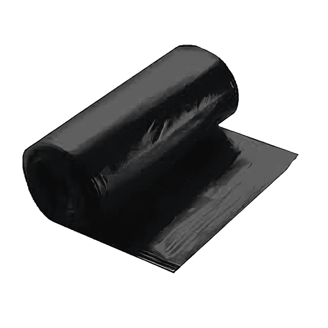 Victoria Bay Can Liner 40X48 IN 45 GAL Black Plastic 14MIC Roll 25 Count/Pack 10 Packs/Case 250 Count/Case