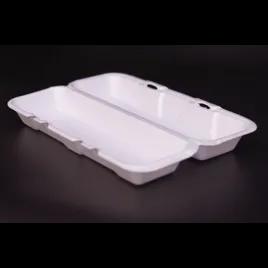 Regal Hoagie & Sub Take-Out Container Hinged Large (LG) 13.19X4.38X3.13 IN Polystyrene Foam White 200/Case