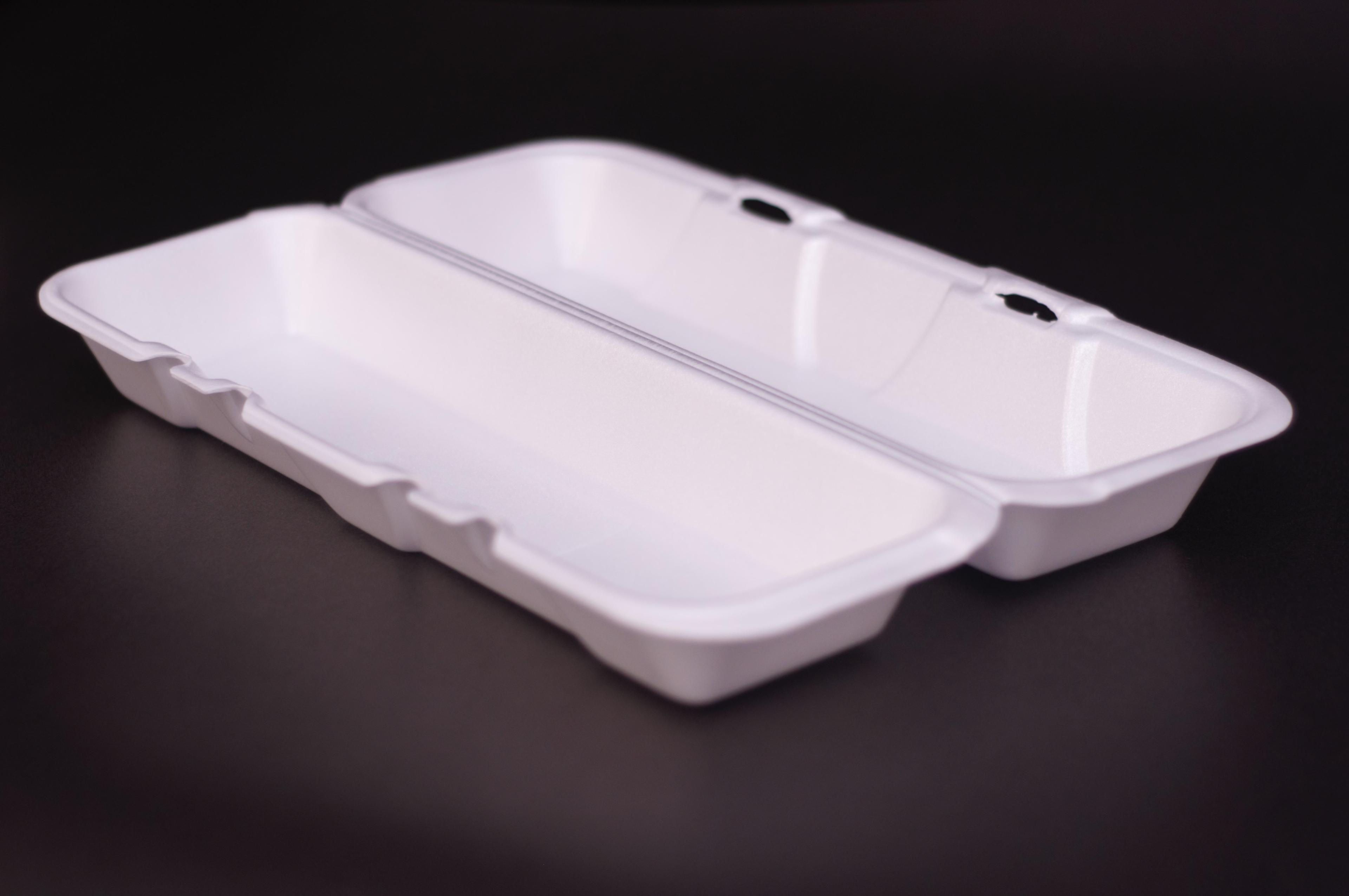 Regal Hoagie & Sub Take-Out Container Hinged Large (LG) 13.19X4.38X3.13 IN Polystyrene Foam White 200/Case