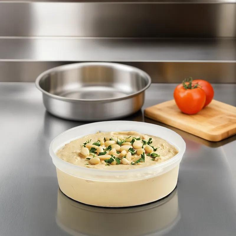 Deli Container Base 7 OZ PP Clear Round 500/Case