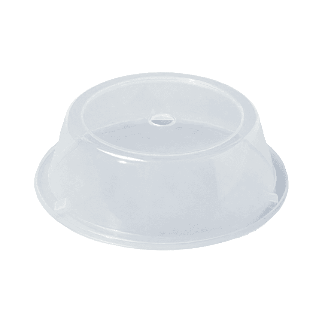 Lid 9 IN PP Clear Round For Plate Reusable 12/Pack
