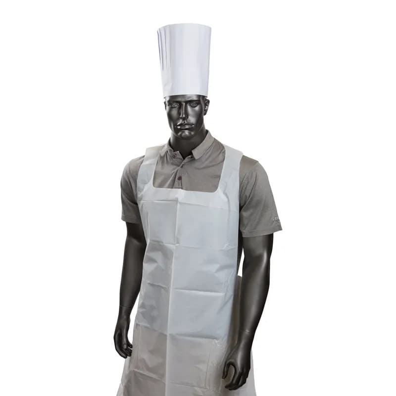 Chef Hat White Paper Pleated Comfort Band 24/Case