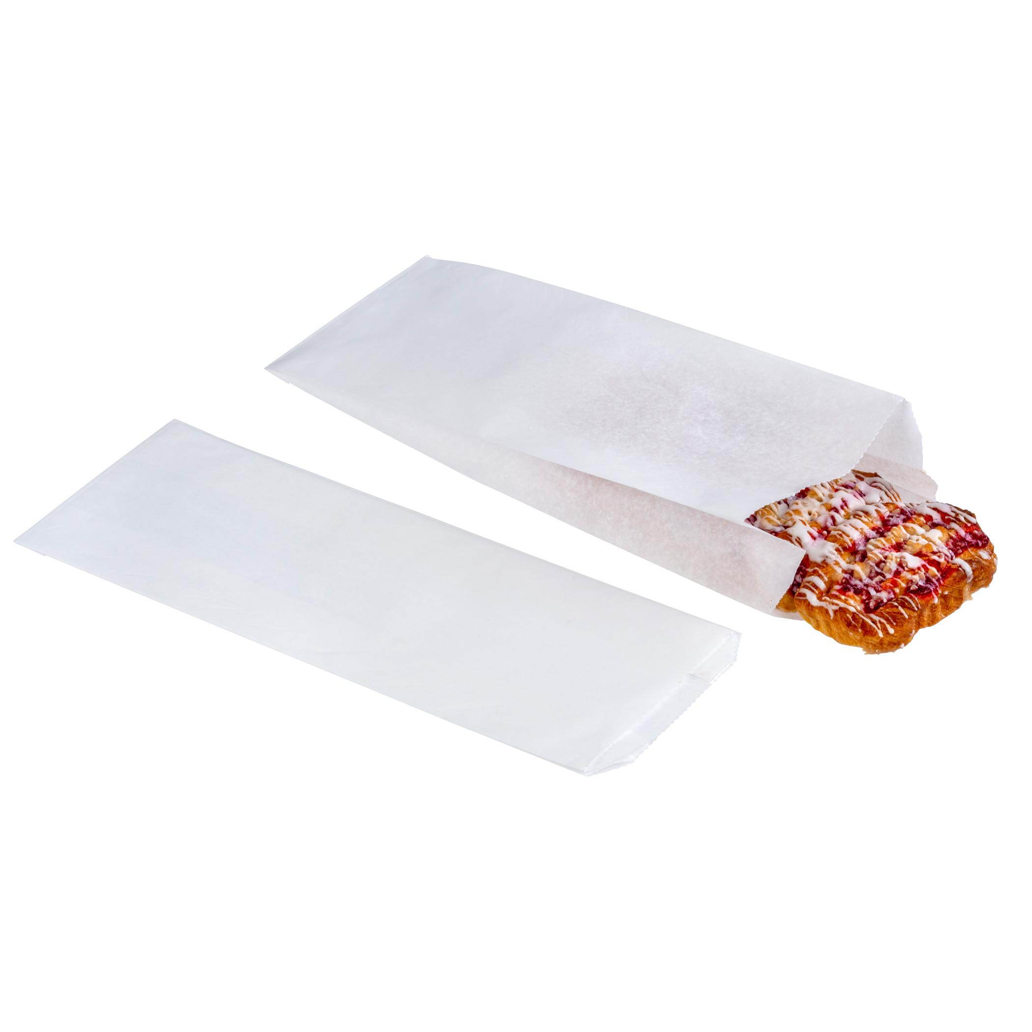 Bread Bag 6X3.5X18 IN Paper White Plain 1000/Case