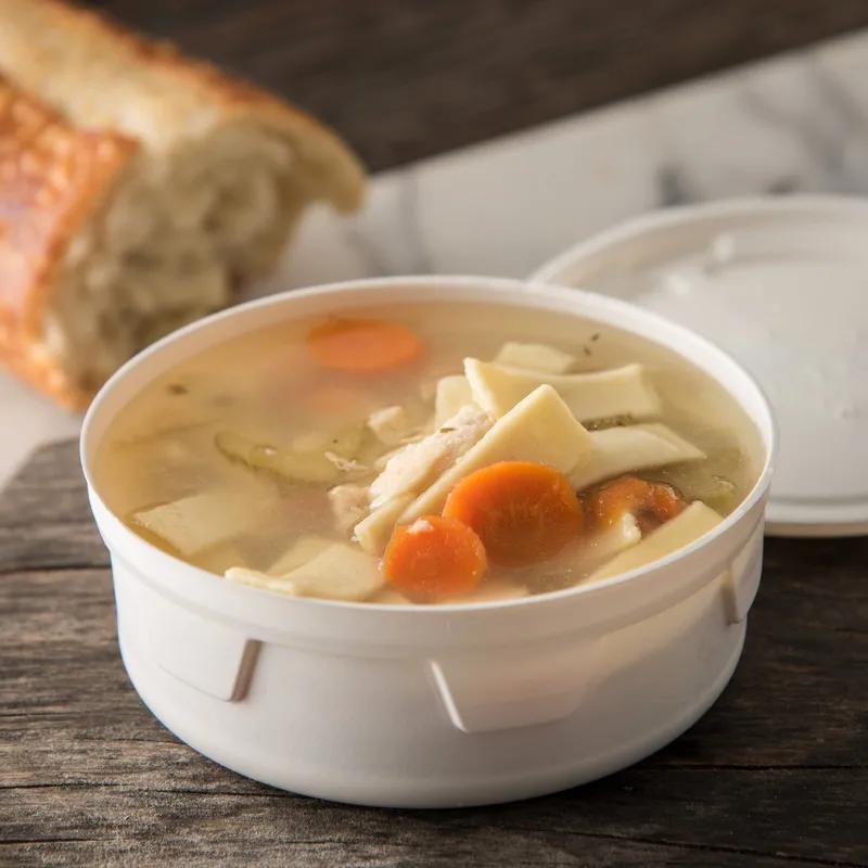 Dinex® Soup Bowl 6 OZ Plastic White Round 1000/Case