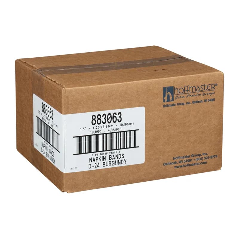 Napkin Bands Burgundy Flat 10000/Case