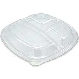 Lid Dome 9 IN 3 Compartment PS Square For Plate Unhinged 300/Case
