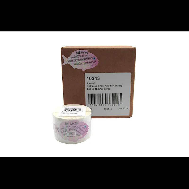 Salmon Label 250/Roll