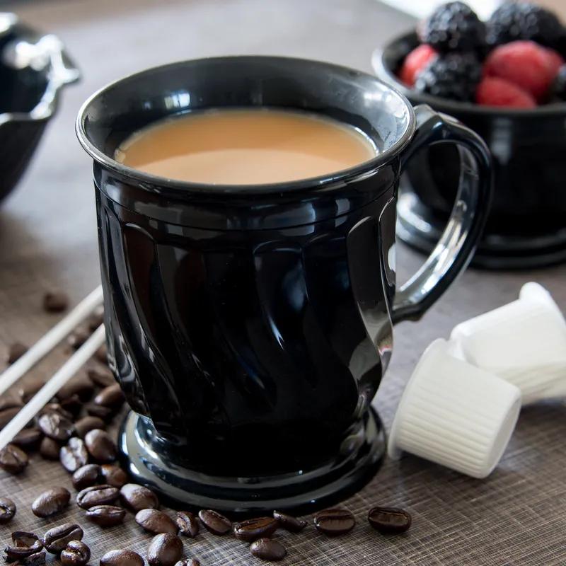 Dinex® Turnbury® Cup Mug 8 OZ PP Black 48/Case