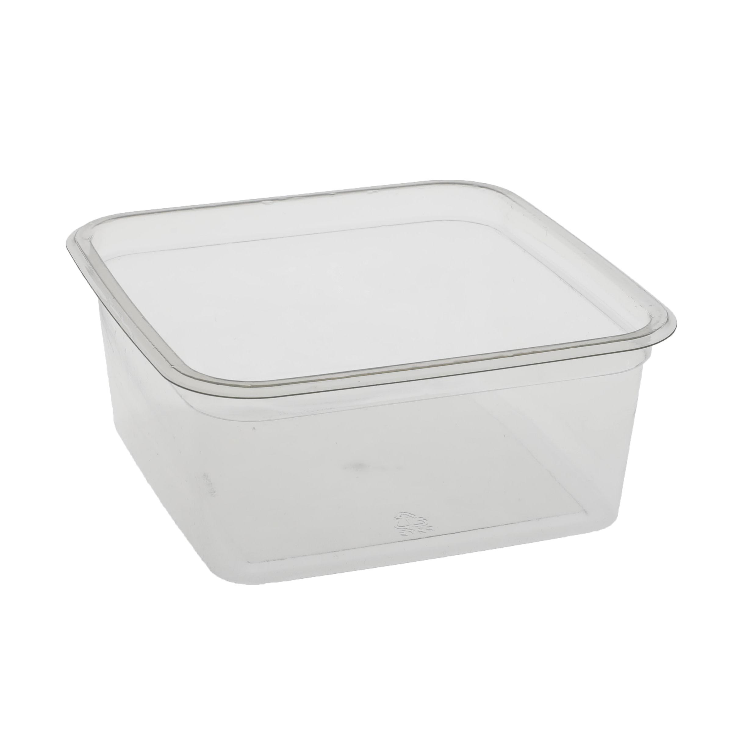 Deli Container Base 32 OZ RPET Clear Square 360/Case
