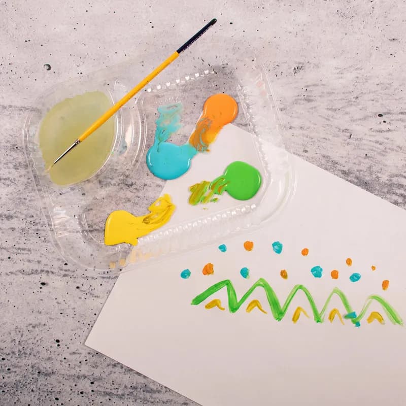 Dart® ClearPac® Nacho Take-Out Tray Base 7.93X6.2X1.54 IN 2 Compartment OPS Clear Rectangle 125 Count/Pack 4 Packs/Case