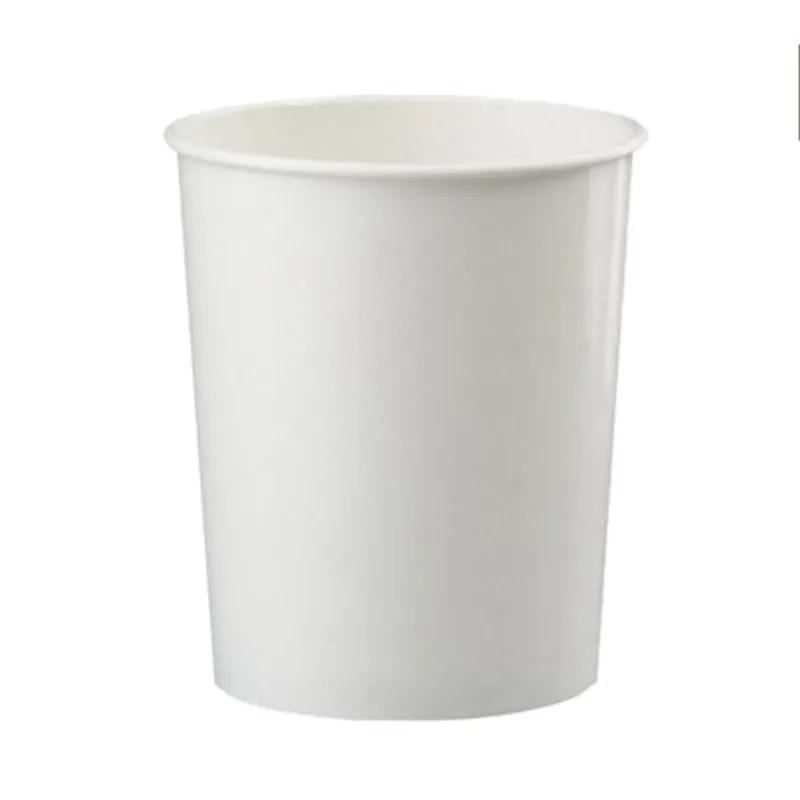 Food Container Base & Lid Combo With Flat Lid 32 OZ Paperboard White Round 250/Case