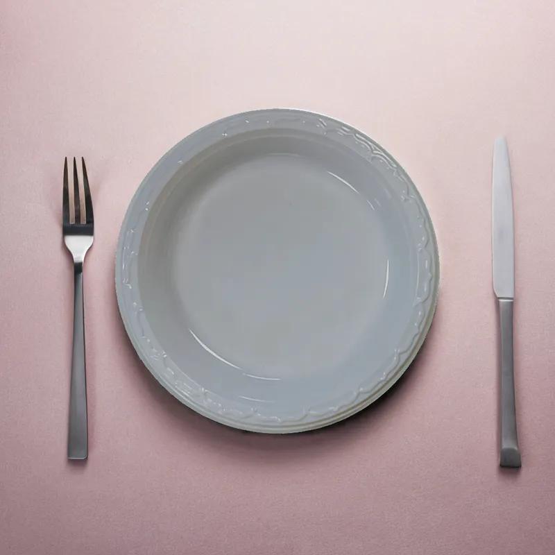 Plate 9 IN PS White Round Heavy Duty 500/Case