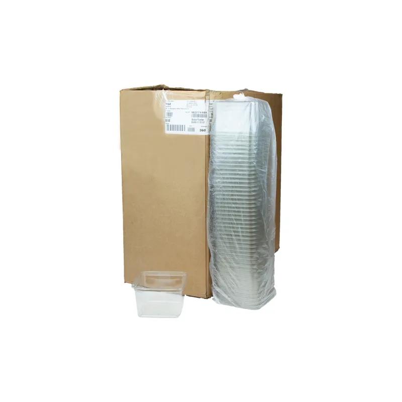 Deli Container Base 48 OZ RPET Clear Square 360/Case