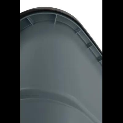 Brute® 1-Stream Curbside Trash 50 GAL 200 QT Gray Black Square HDPE With Hinged Lid Rollout Autolifter Compatible 1/Each