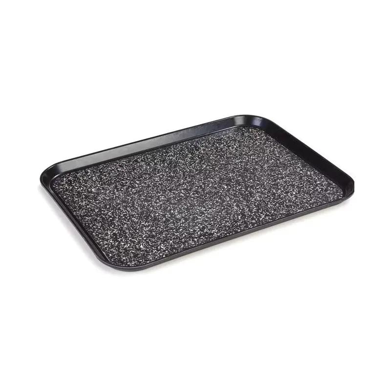 Glasteel™ Tray 15.00X20.00X1.00 IN Fiberglass Steel Wire Black Marble Design Non-Skid Dishwasher Safe 12/Case