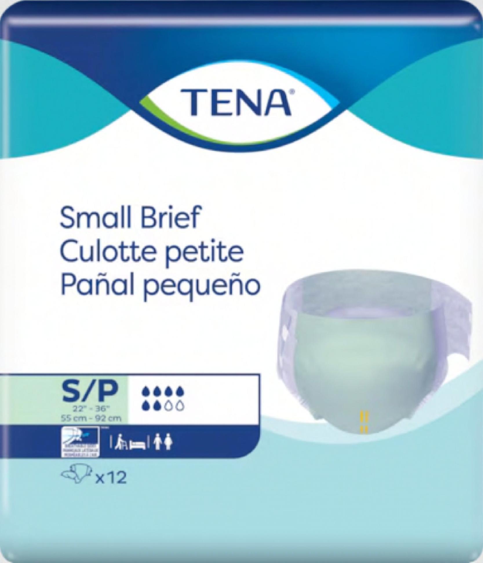 TENA® Underwear Small (SM) Non-Woven Fiber Brief 96 Count/Case
